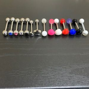 Lot of barbells with extra beads